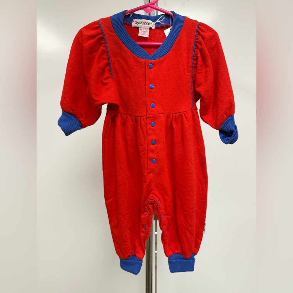 Vintage Gymboree Red and Blue Kids One Piece